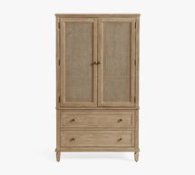 Online Designer Bathroom Sausalito Cane Armoire, Seadrift