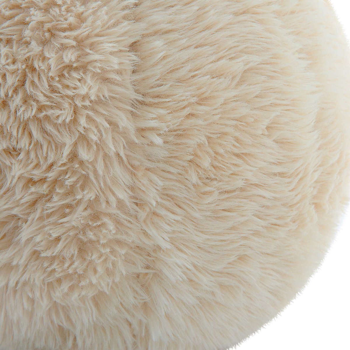 Abide Ball Sheepskin Pillows Set/2, Decorative by Uttermost, 11" width x 11" height x 11" depth View 3
