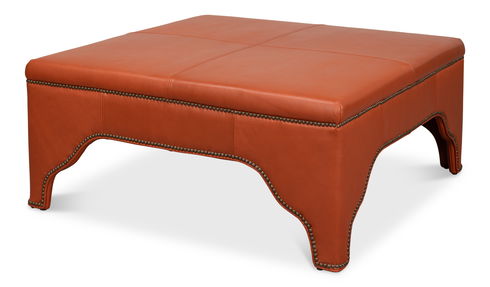 Streetman Cocktail Ottoman, Hermes Brown