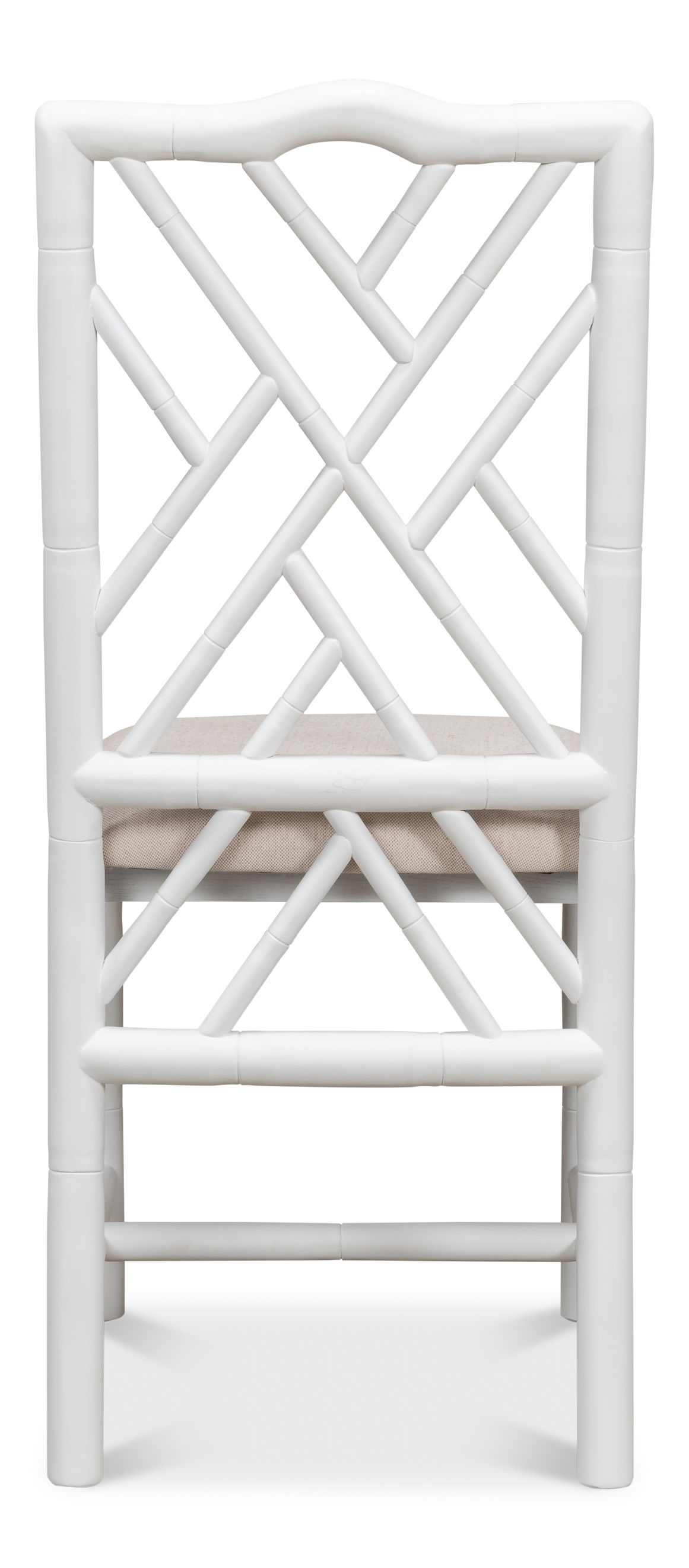 Brighton Bamboo Side Chair, White large image 