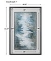 Lakeside Grande Framed Abstract Print, Art by Uttermost, 40" width x 60.25" height x 2.25" depth thumbnail 3