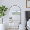 Crosley Antique Brass Arch Mirror thumbnail 6