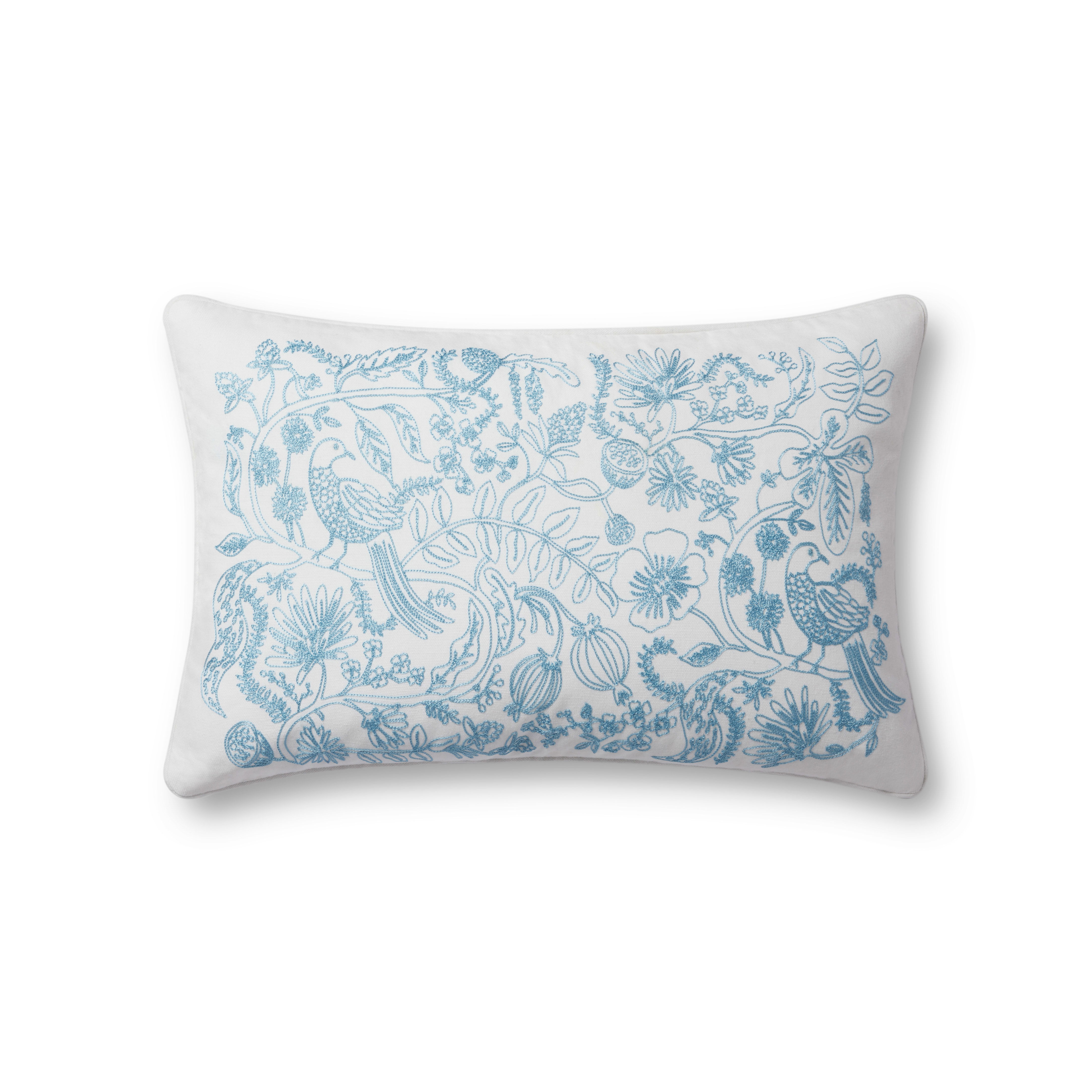 Rifle Paper Co. x Loloi Pillows Pillow, Decorative Pillow, 13" length x 21" width