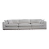 Rue Modular Sofa Off White, Sofas & Sectional by Moe's Home, 136.2" width x 23.6" height x 41" depth thumbnail 1