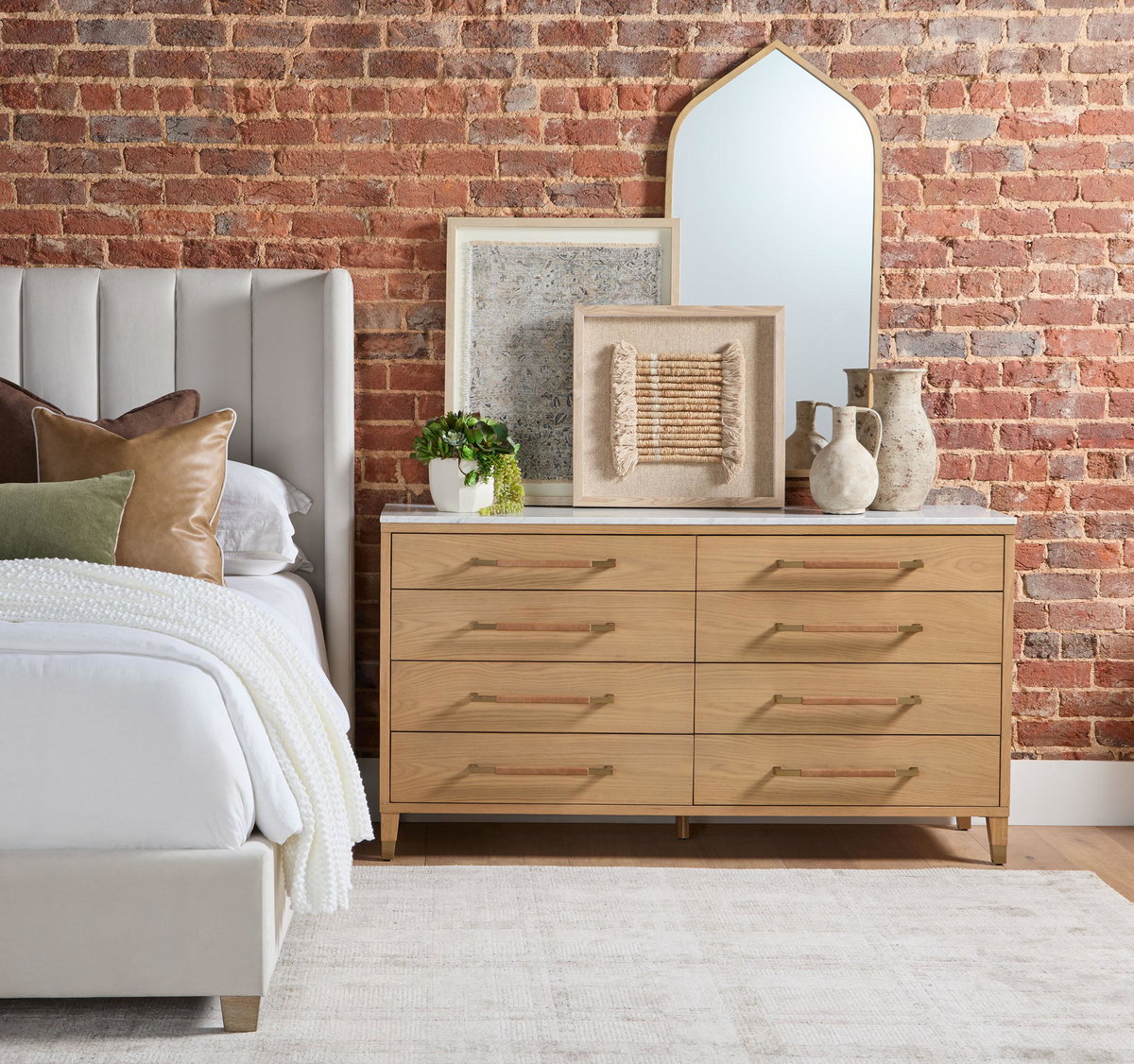 Chandler Standard King Bed, by Essentials for Living, 87.25" width x 61.75" height x 87" depth View 13