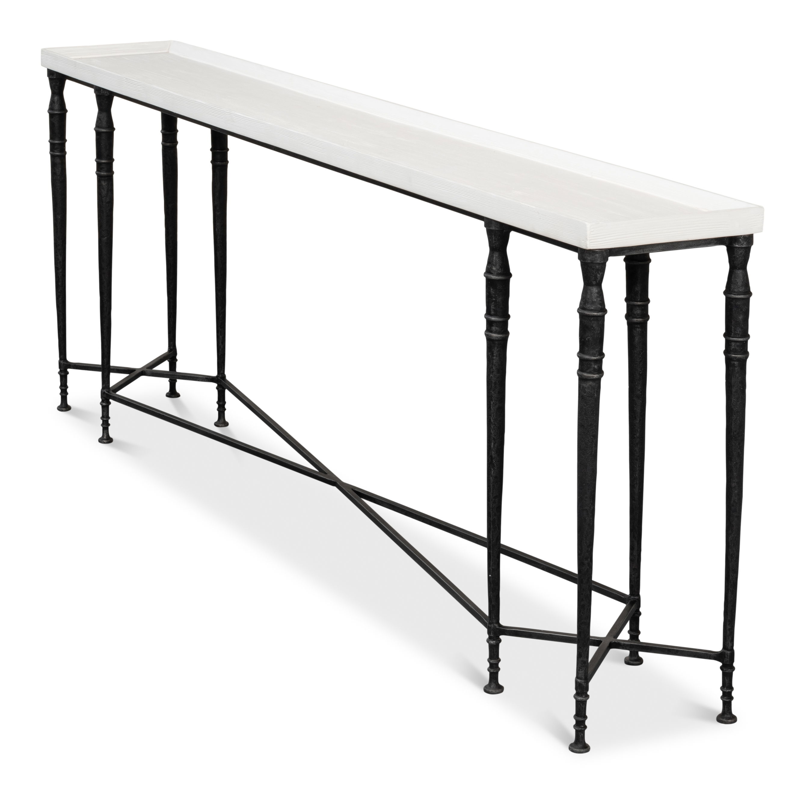 Nathaniel Elegance Console Table, by Sarreid, 60" length x 10" width x 30" height View 8