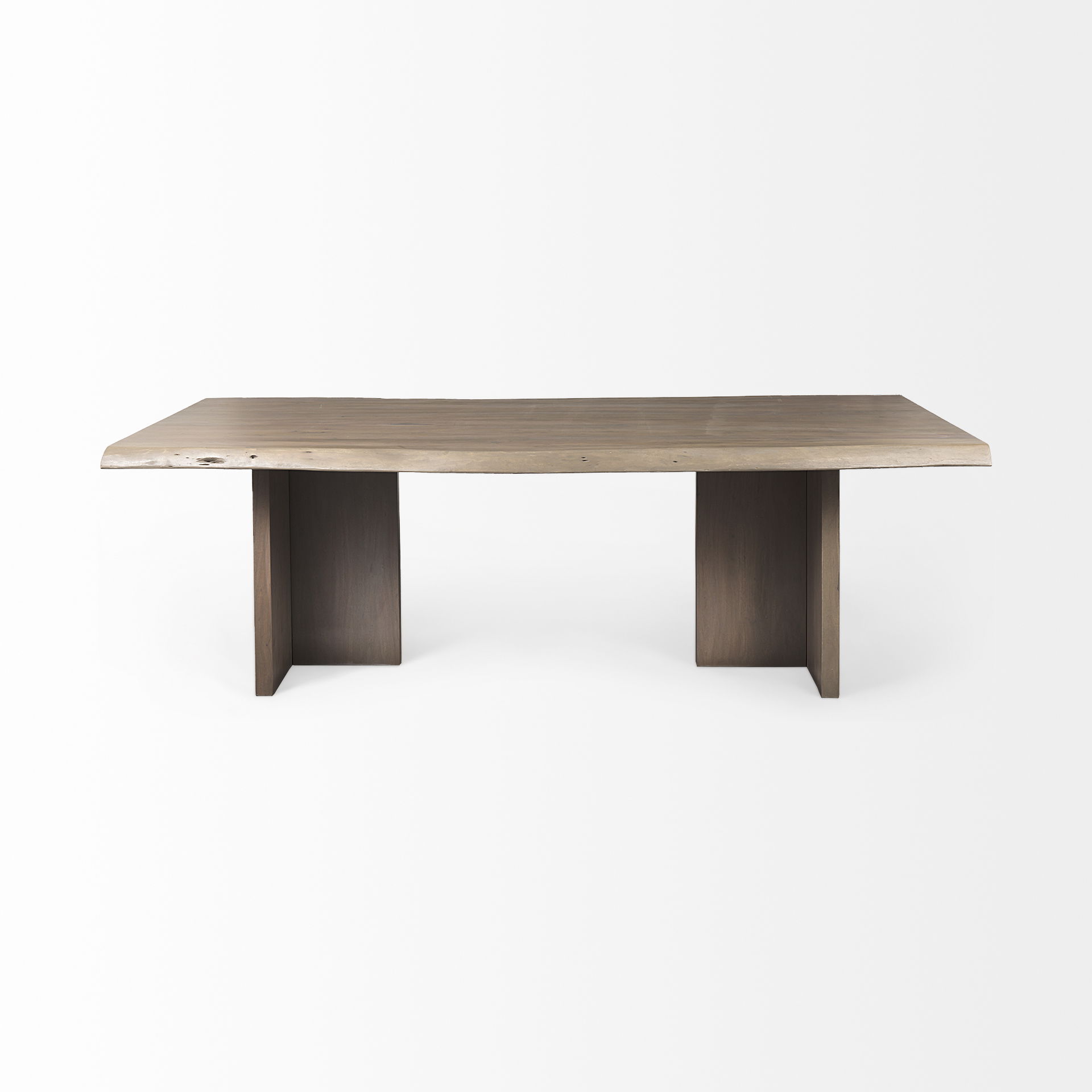 Konstantin 94.0 x 40.0 x 30.0 Medium Brown Wood with Live Edge Rectangular Dining Table large image 