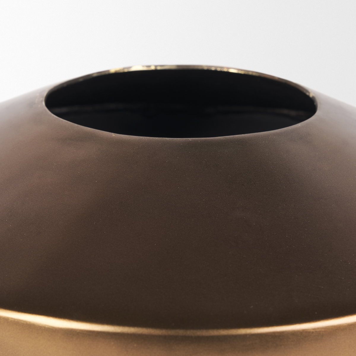Quiana Large Gold Metal Vase, by Mercana, 10.5" length x 10.5" width x 6" height View 7