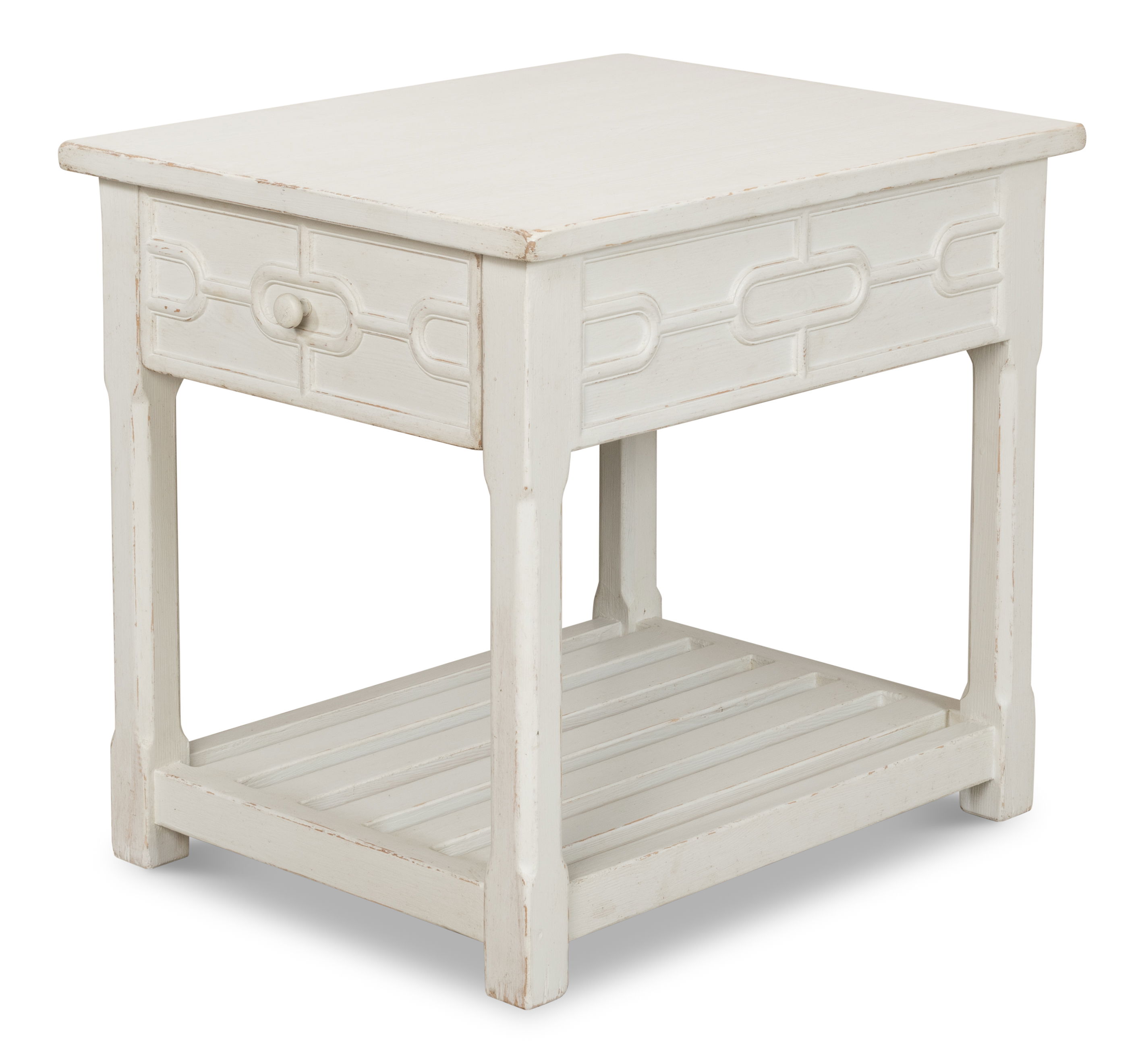 Isla Side Table  Antique White large image 
