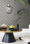 Dynastic Lattice Black Wallpaper, by York Wall, 33' length x 1'8.5" width x 0.02" depth thumbnail 3