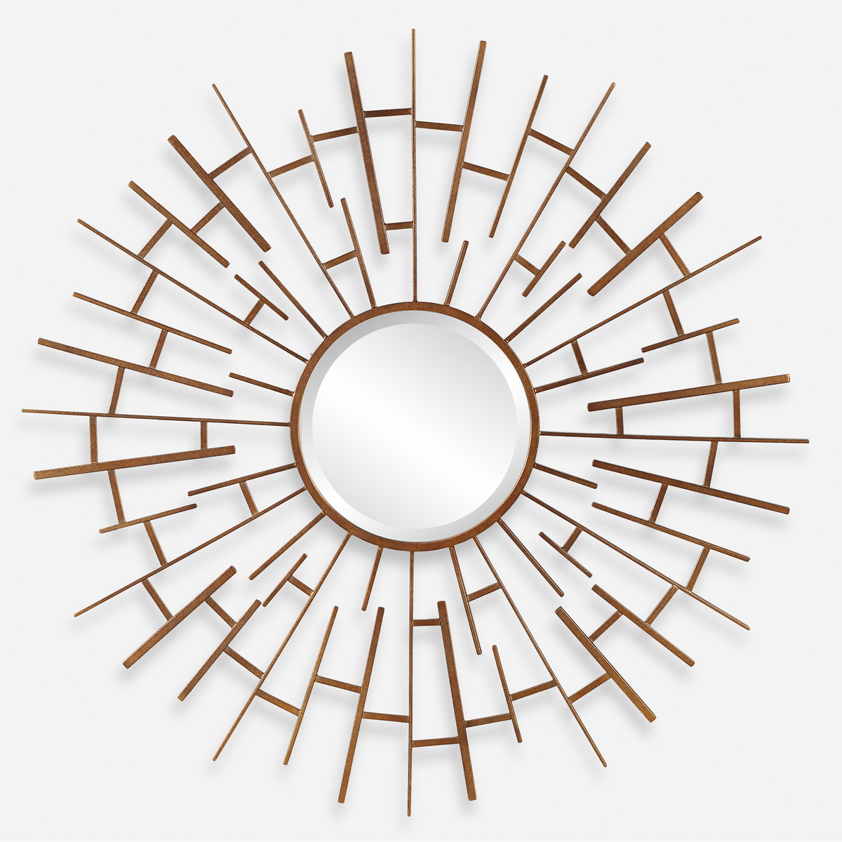 Tangled Bronze Round Mirror, by Uttermost, 48" width x 47.75" height x 2.75" depth View 1