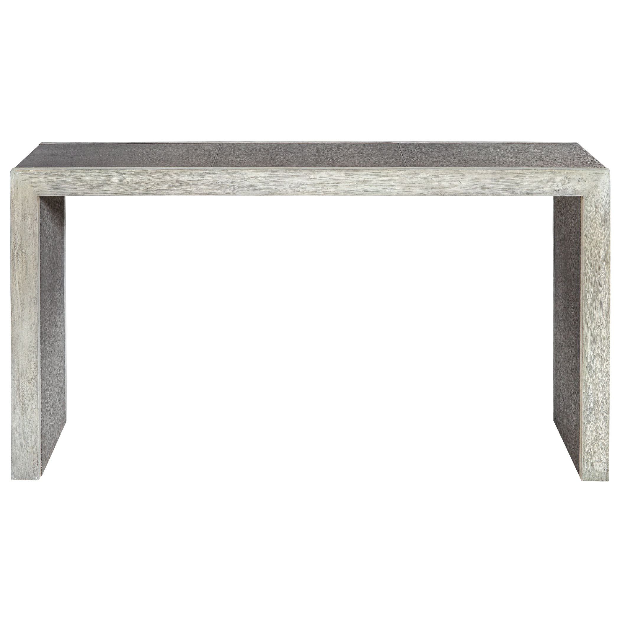 Aerina Aged Gray Console Table large image 