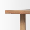 Suke 84'L x 42'W Rectangular Trestle Dining Table | Natural Wood | Seats 8, by Mercana, 84" length x 42" width x 30" height thumbnail 9