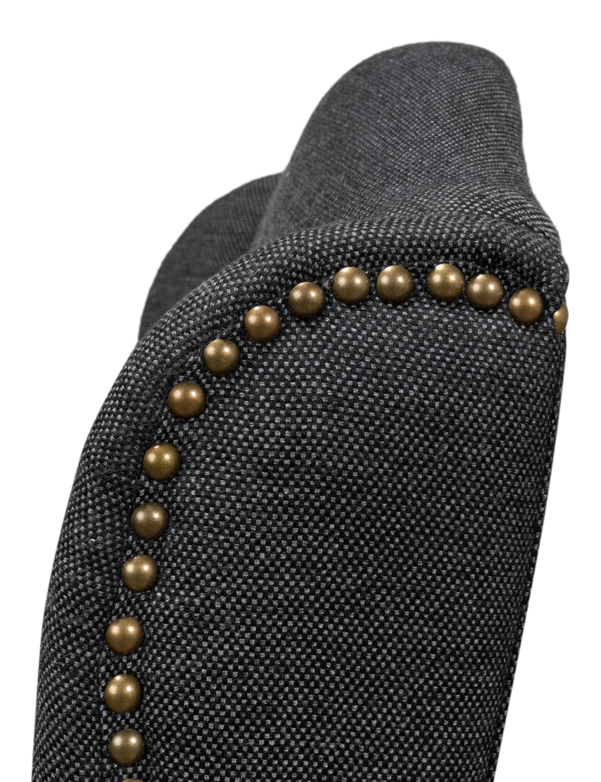 Black High Back Dining Chair, by Sarreid, 21" length x 26" width x 46" height View 8