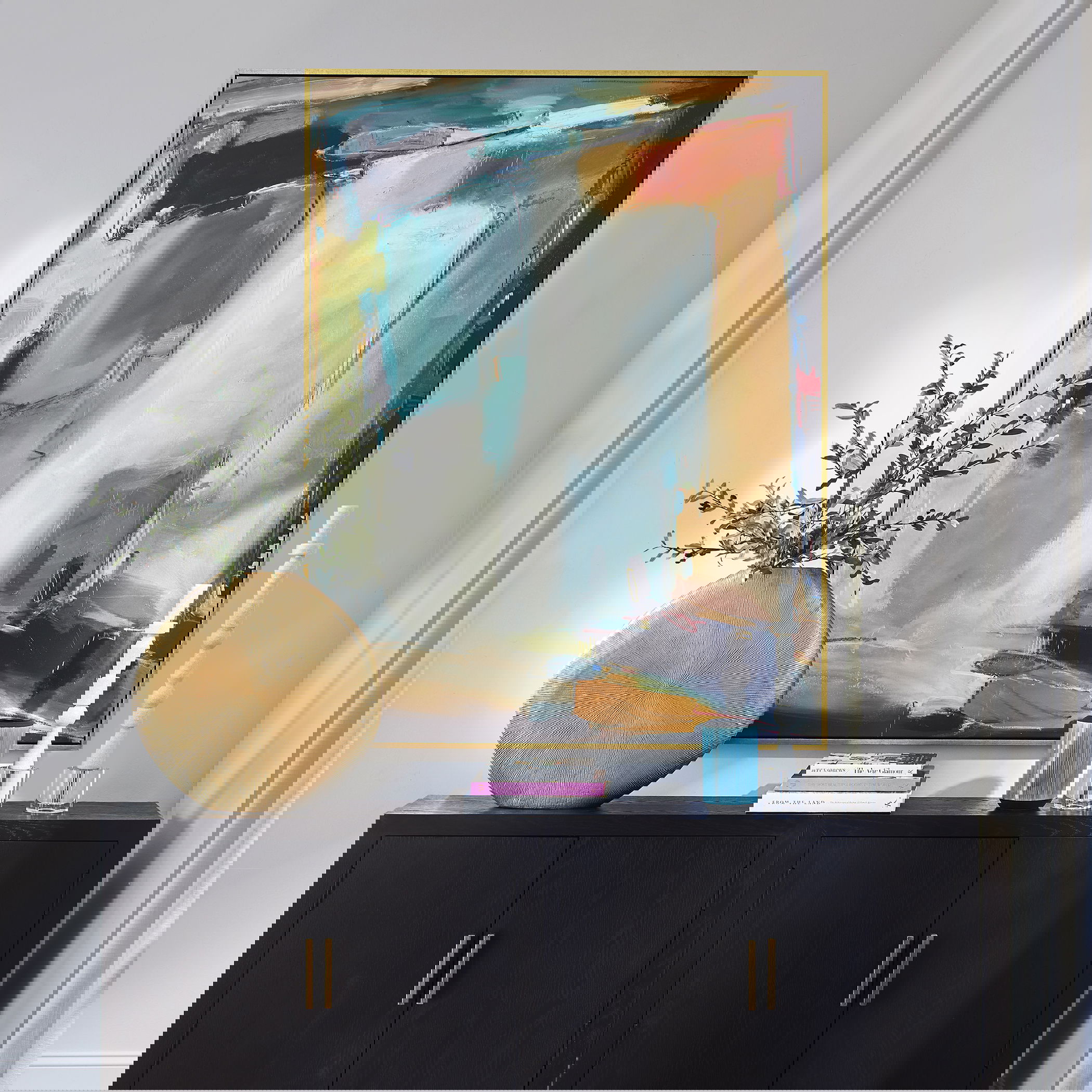 Painters High Revisited Framed Abstract Art, Painting by Uttermost, 51.5" width x 66" height x 2" depth View 2