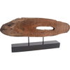 Yeadon I 5L x 34W Brown Shaped Oval Wood Object, Decorative Object by Mercana, 4.5" length x 34" width x 15.2" height thumbnail 1