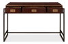 Old Brown Leather Desk, by Sarreid, 1'10" length x 4'1" width x 2'7" height thumbnail 10