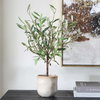 Solea Olive Accent & Textured Vase, Artificial Plants & Flower by Uttermost, 17.75" width x 22.75" height x 13.5" depth thumbnail 2