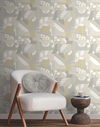 Cut Outs Neutral Wallpaper, by York Wall, 27' length x 2'3" width x 0.02" depth thumbnail 2