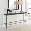 Crescendo Black Concrete Console Table, by Uttermost, 60" width x 32" height x 14" depth thumbnail 4