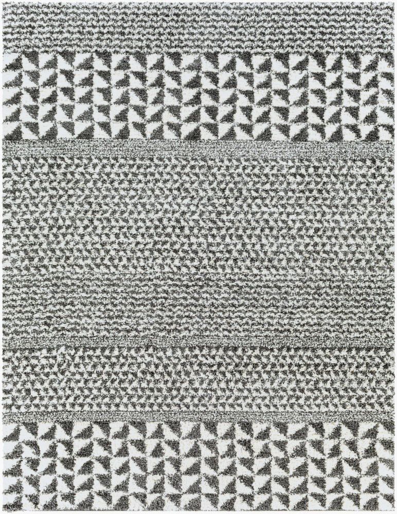 Deluxe Shag Machine Woven Rug, by Surya, 1'3.75" length x 1'3.75" width