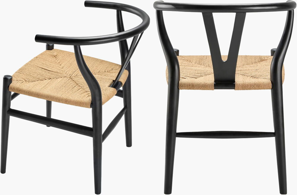 Linxia Dining Chair, by Surya, 22" width x 29" height