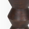 Odessa Dark Brown Wood Accent Table, Side & End Table by Mercana, 12" length x 12" width x 17.5" height thumbnail 8
