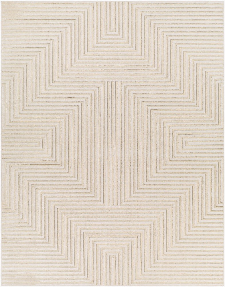 Kingston Machine Woven Rug, by Surya, 1'3.75" length x 1'3.75" width