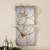 Harmony Metal Wall Art Set/2, Sculptural Wall Art by Uttermost, 24" width x 23.25" height x 4" depth thumbnail 5