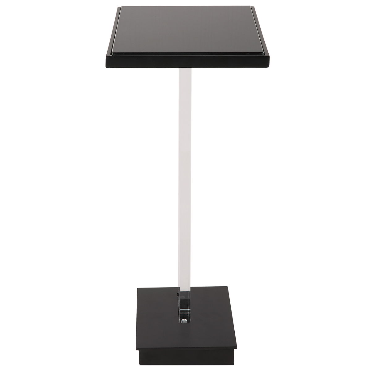 Angle Contemporary Accent Table, Side & End Table by Uttermost, 12.5" width x 22.75" height x 9.62" depth View 10