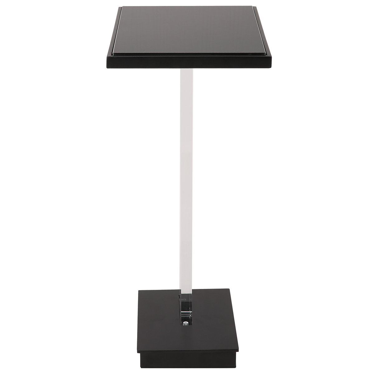 Angle Contemporary Accent Table, Side & End Table by Uttermost, 12.5" width x 22.75" height x 9.62" depth View 10