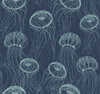 Atolla Blue Wallpaper, by York Wall, 27' length x 2'3" width x 0.02" depth thumbnail