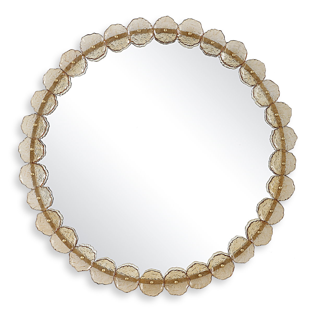Nolina Round Mirror, by Uttermost, 38.25" width x 38.25" height x 2.12" depth View 1