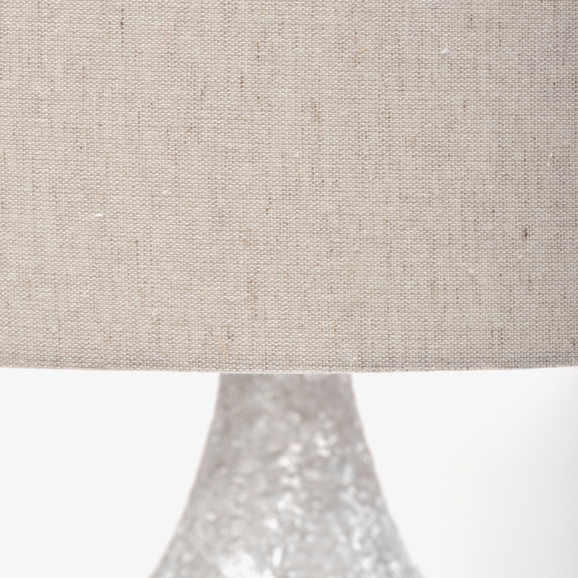 Harlan (30.5'H) Beige-Toned Fabric Shade Gray Concrete Base Table Lamp, by Mercana, 18" length x 18" width x 31" height View 6