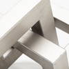 Link Small Silver Metal Sculpture Decorative Object, by Mercana, 7" length x 7.09" width x 7.09" height thumbnail 11