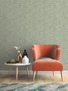 Papyrus Weave Green Wallpaper, by York Wall, 27' length x 2'3" width x 0.02" depth thumbnail 4