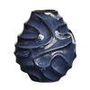 Helix Swirl Blue Outdoor Vase thumbnail 0