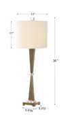 Niccolai Antiqued Nickel Lamp thumbnail 2