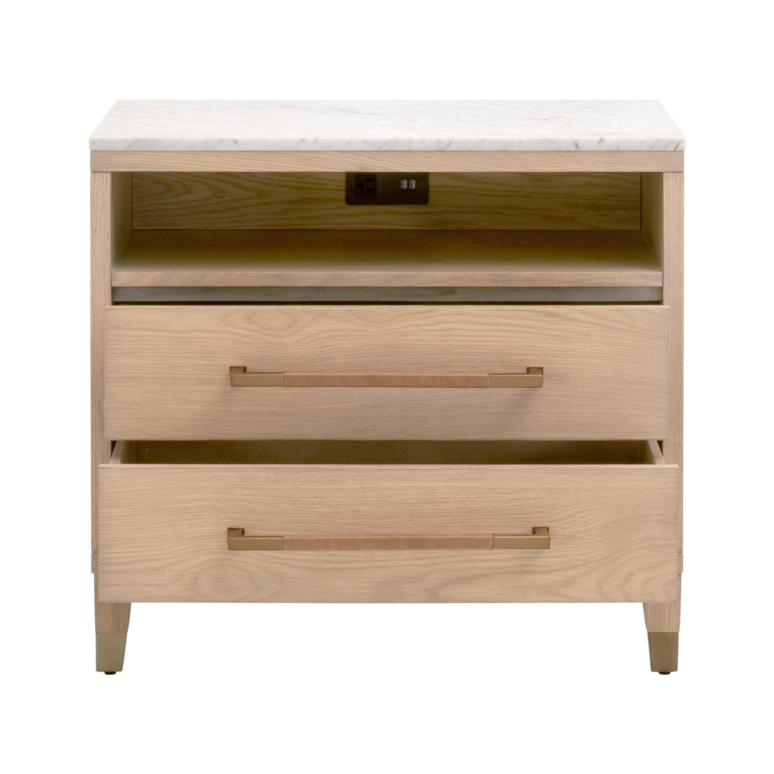 Cambria 2-Drawer Nightstand, by Essentials for Living, 29" width x 26.75" height x 18" depth View 2