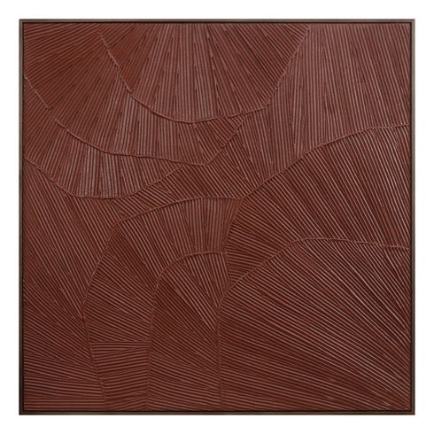 Flutter Framed Painting Maroon