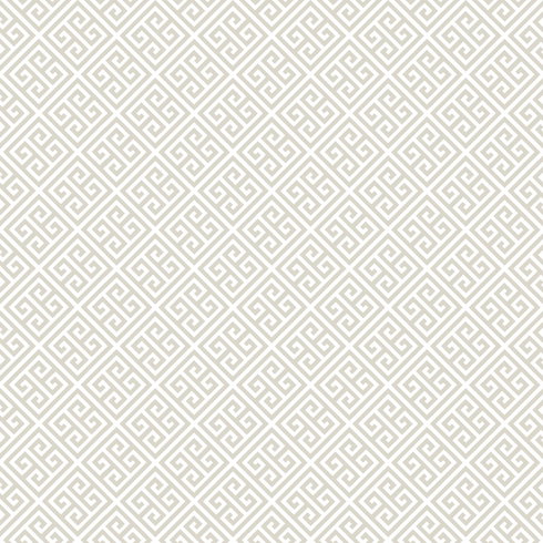 Greek Key Beige Peel & Stick Wallpaper