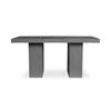 Aurelius 2 Outdoor Dining Table Grey, Outdoor Table by Moe's Home, 5'3" width x 2'6" height x 2'11.5" depth thumbnail 1