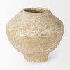 Ritu Small Beige Paper Mache Pot Vase thumbnail 5
