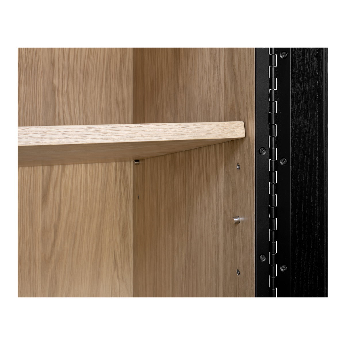 Charlotte Tall Cabinet Black, Cabinets & Sideboard by Moe's Home, 40" width x 80" height x 18.85" depth View 14