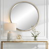 Canillo Gold Round Mirror, by Uttermost, 3'6" width x 3'6" height x 0.75" depth thumbnail 2
