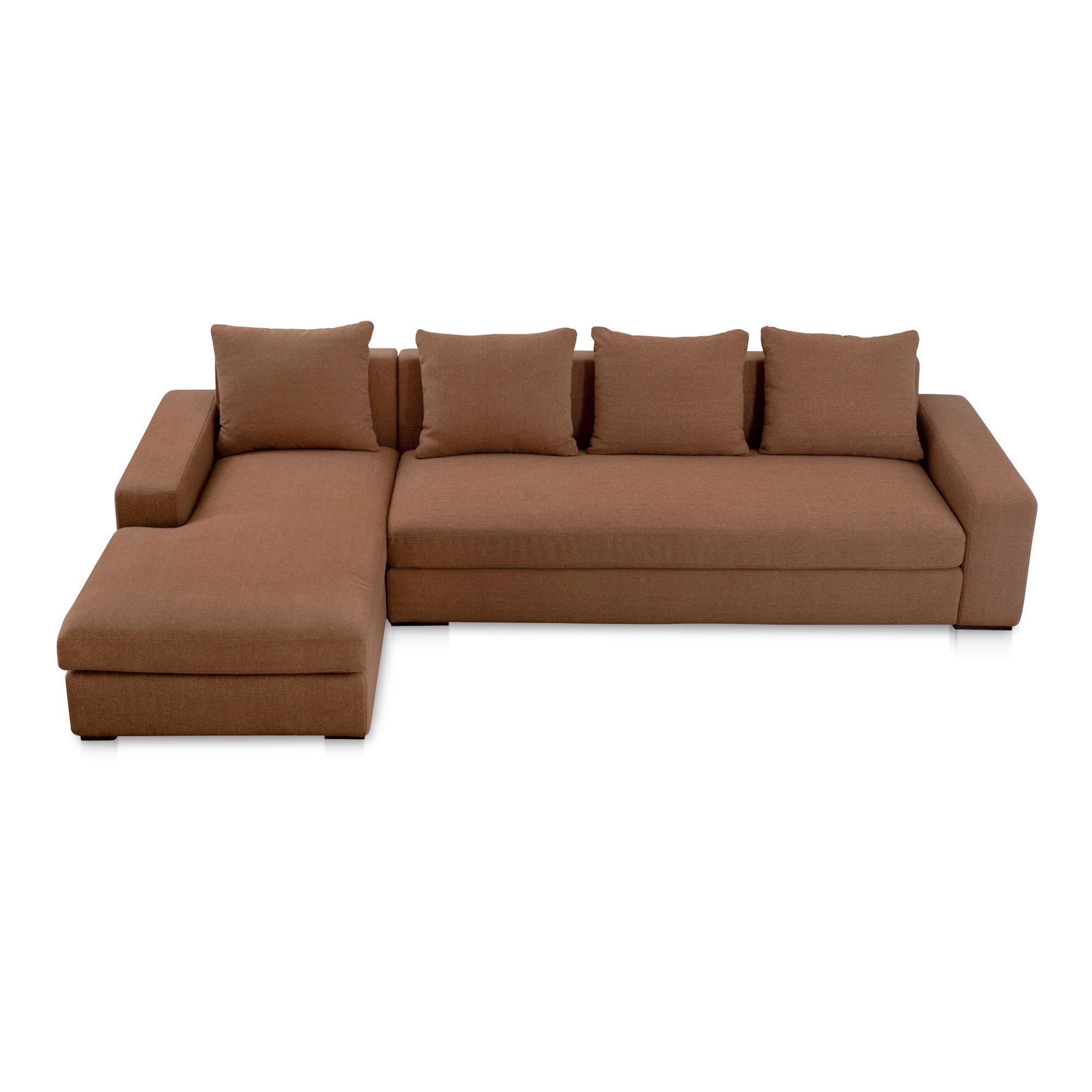 Thomas Left Sectional Rust large image 