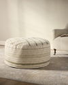 Chris Loves Julia x Loloi Wallace Cream, Ottoman, 36" width x 17" height x 36" depth thumbnail 2