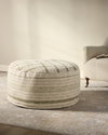 Chris Loves Julia x Loloi Wallace Cream, Ottoman, 36" width x 22" height x 36" depth thumbnail 2