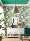 Bali Leaves Green Peel & Stick Wallpaper thumbnail 1