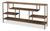 Cullum Shagreen Console  Tawny Brown, by Sarreid, 1'2" length x 5'11" width x 2'9" height thumbnail 1